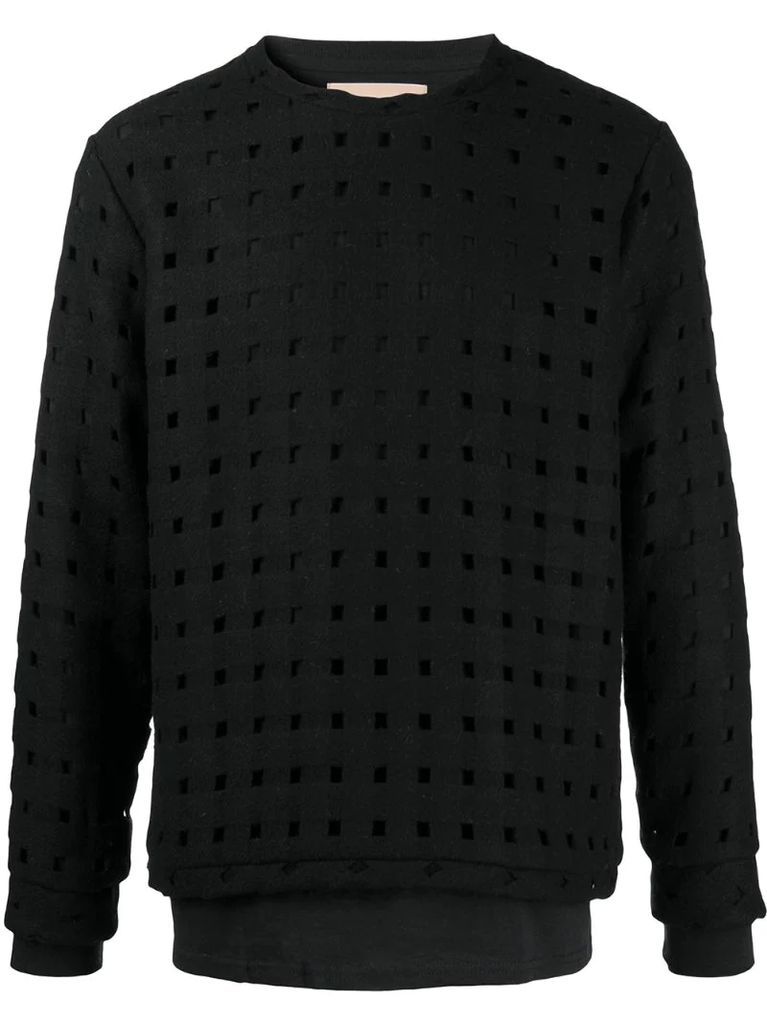 cut-out layered jumper