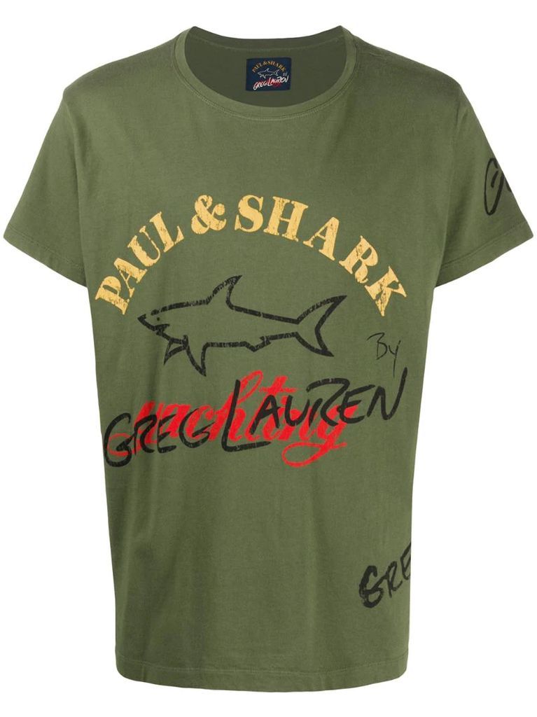 Shark print T-shirt