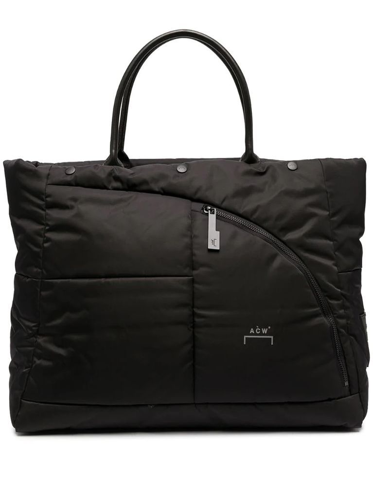 padded shell tote