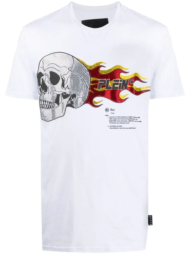 Skull logo print T-shirt