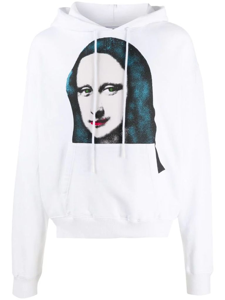 Mona Lisa print hoodie