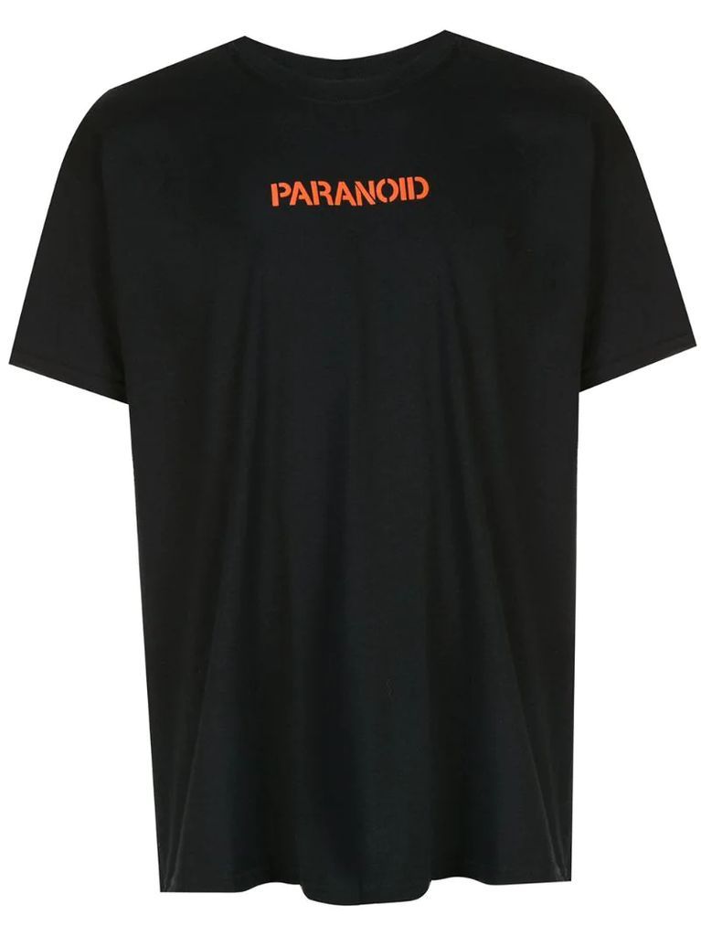 Paranoid print T-shirt