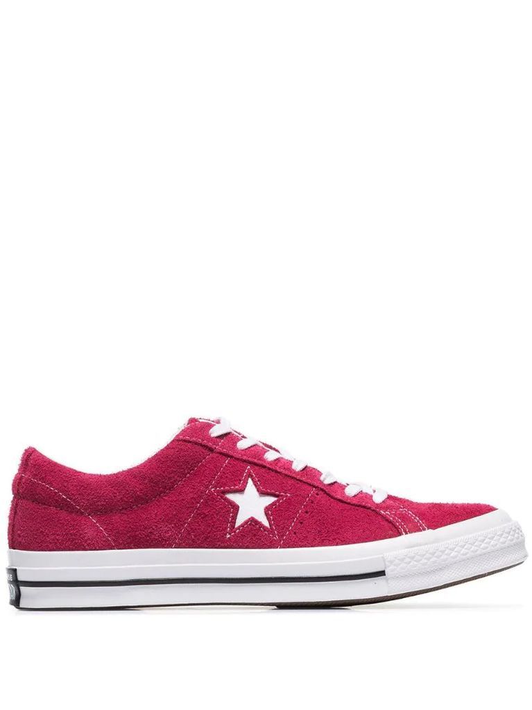 pink One Star suede sneakers