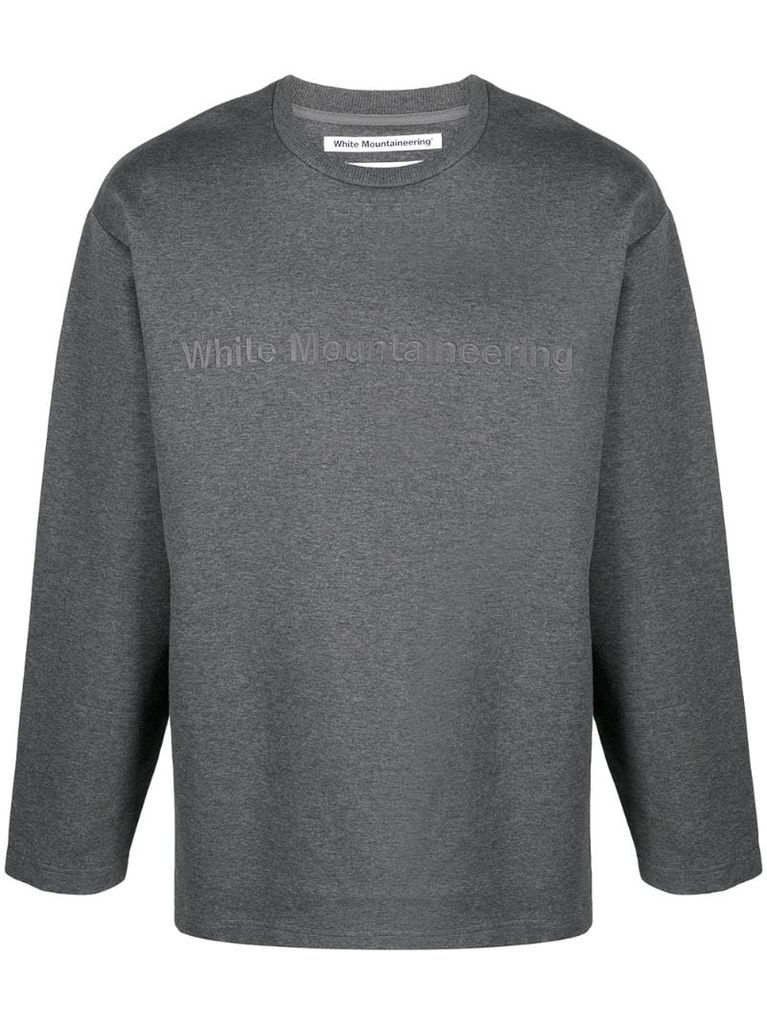 logo-print round neck sweatshirt