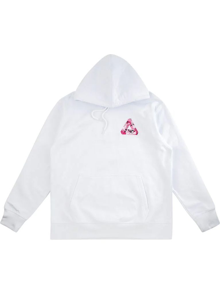 Tri-camo-print hoodie