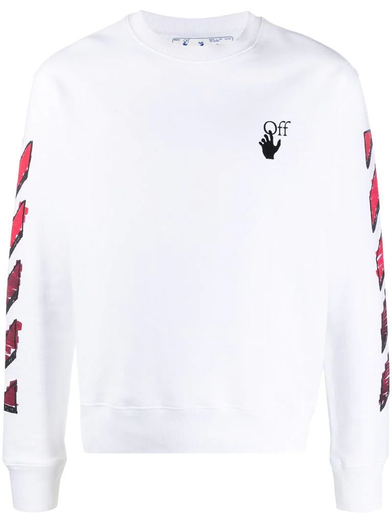 Marker Arrows cotton sweatshirt