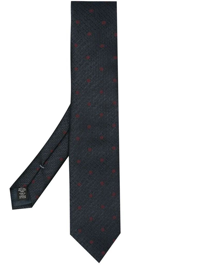 polka-dot pattern necktie