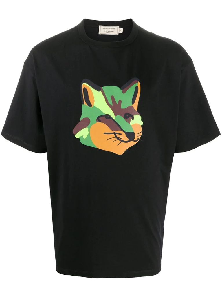 Neon Fox print T-shirt