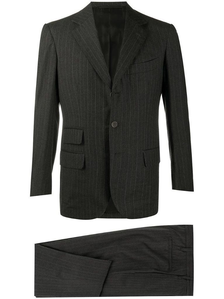 2000s pinstripe two-piece suit