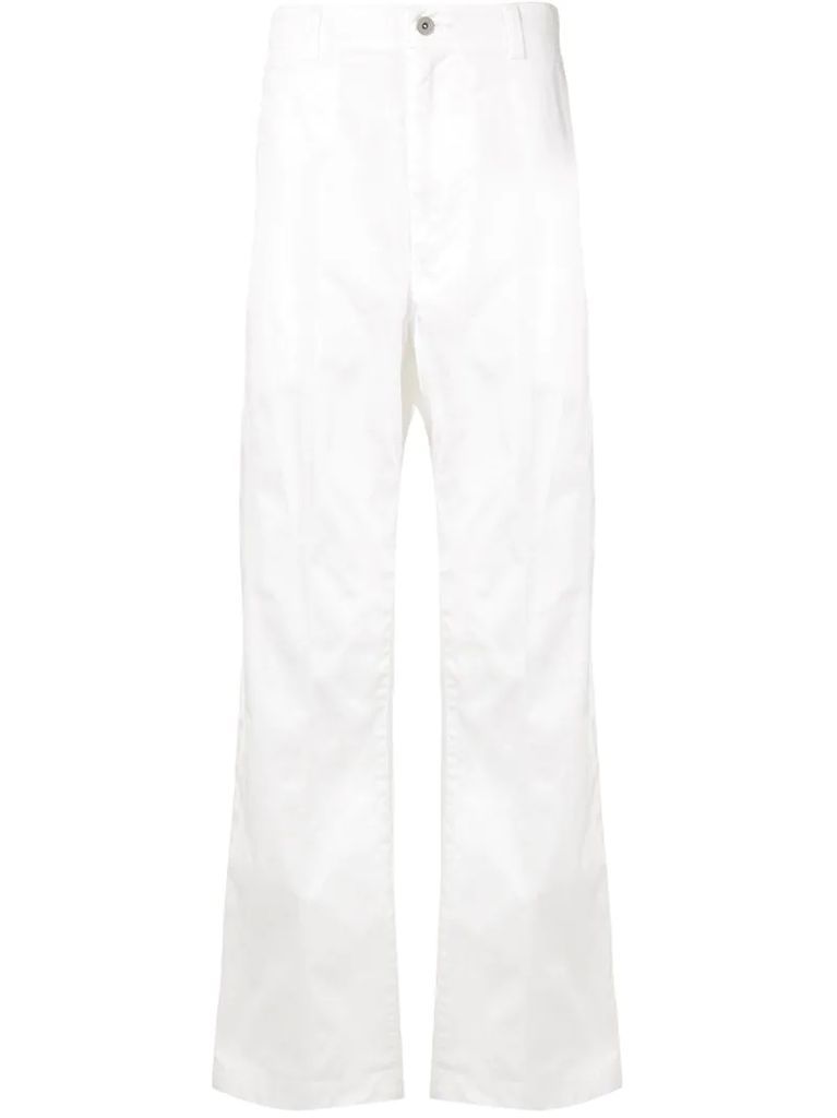 high-waist loose-fit trousers