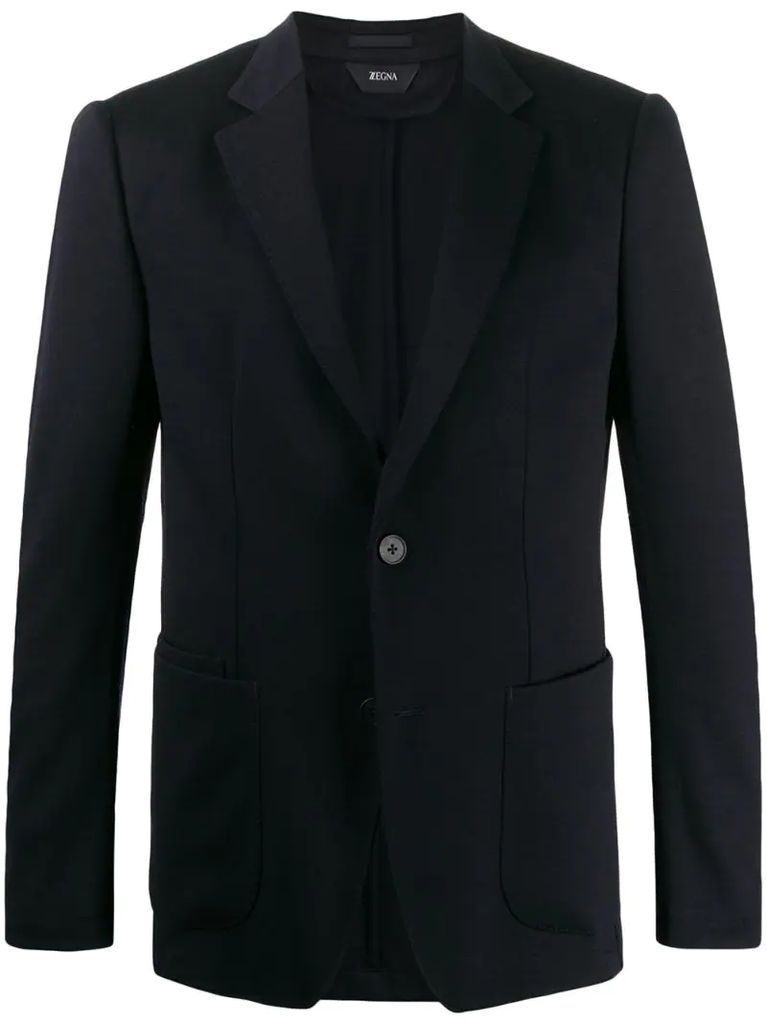 slim-fit suit jacket