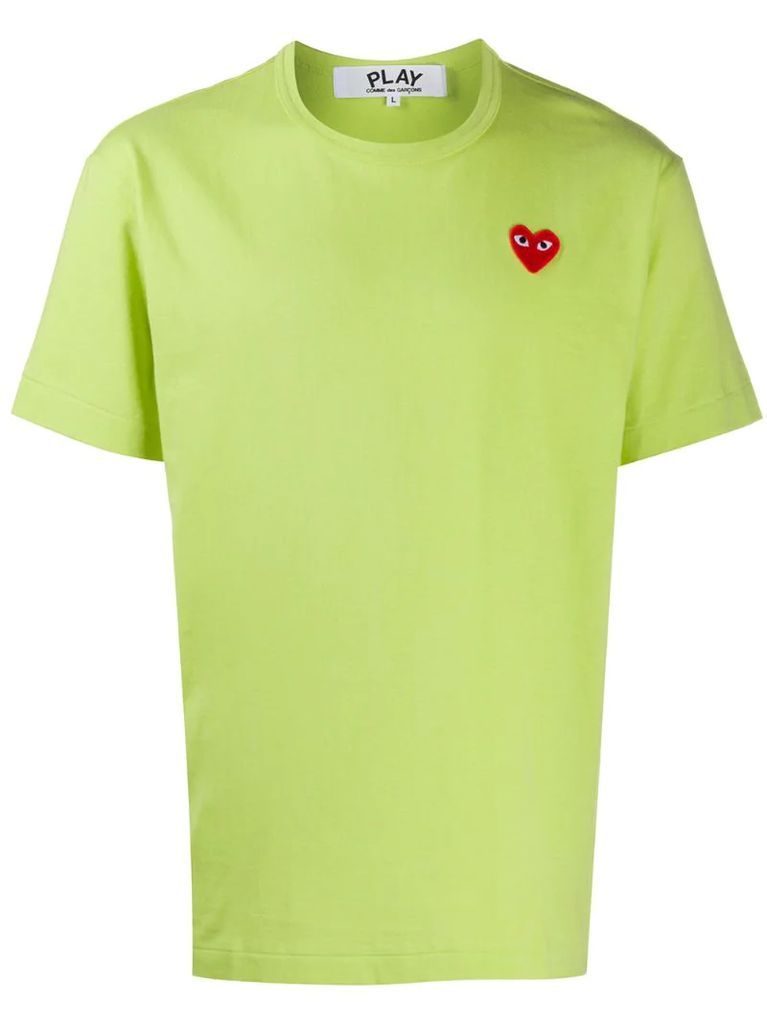 heart logo cotton T-shirt