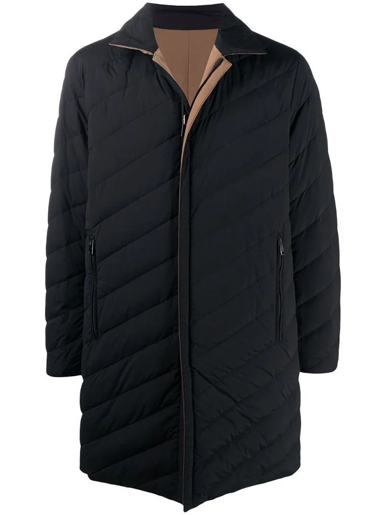 zip-up padded coat