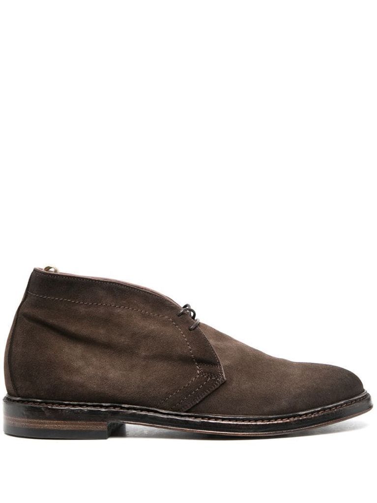 calf leather lace-up Desert boots