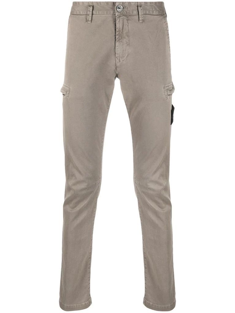 slim fit cargo trousers