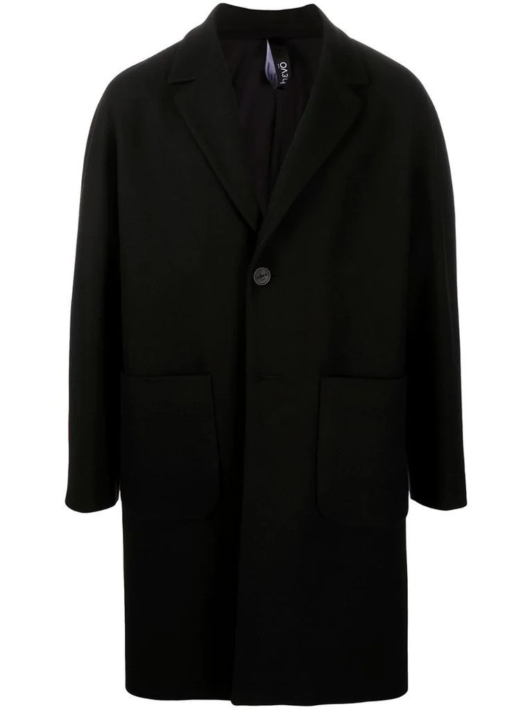 V-neck button down coat