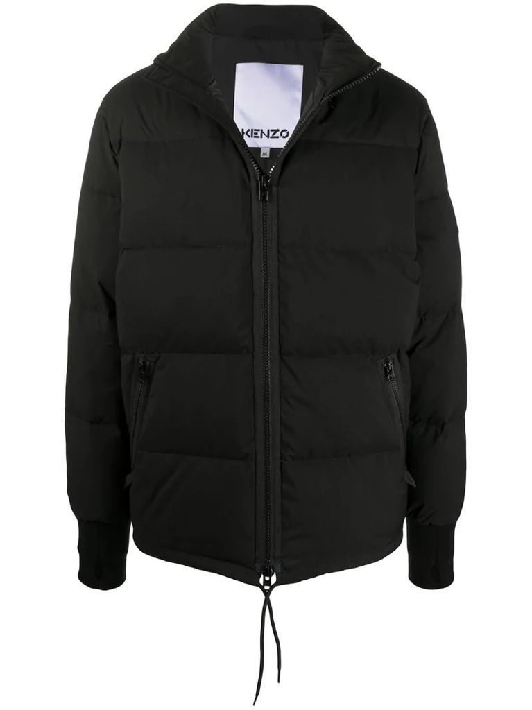 Tiger patch puffer jacket