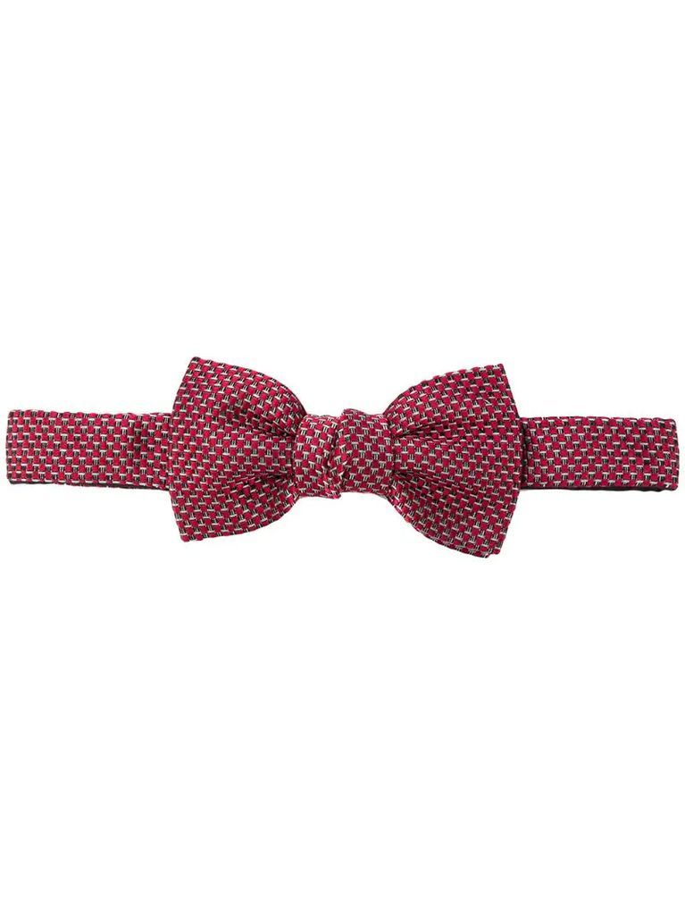 knot checked bow tie