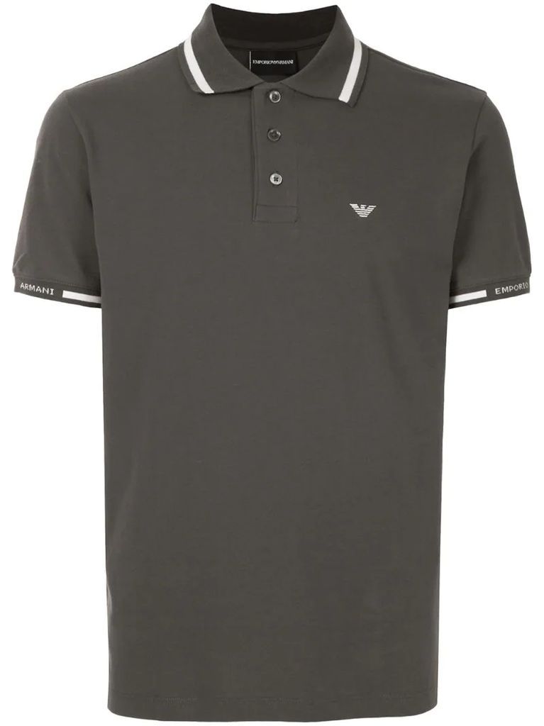 short-sleeve logo polo shirt