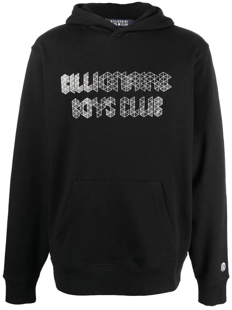 logo-print hooded sweater