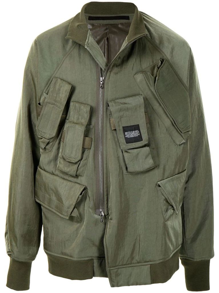 multiple cargo-pocket jacket