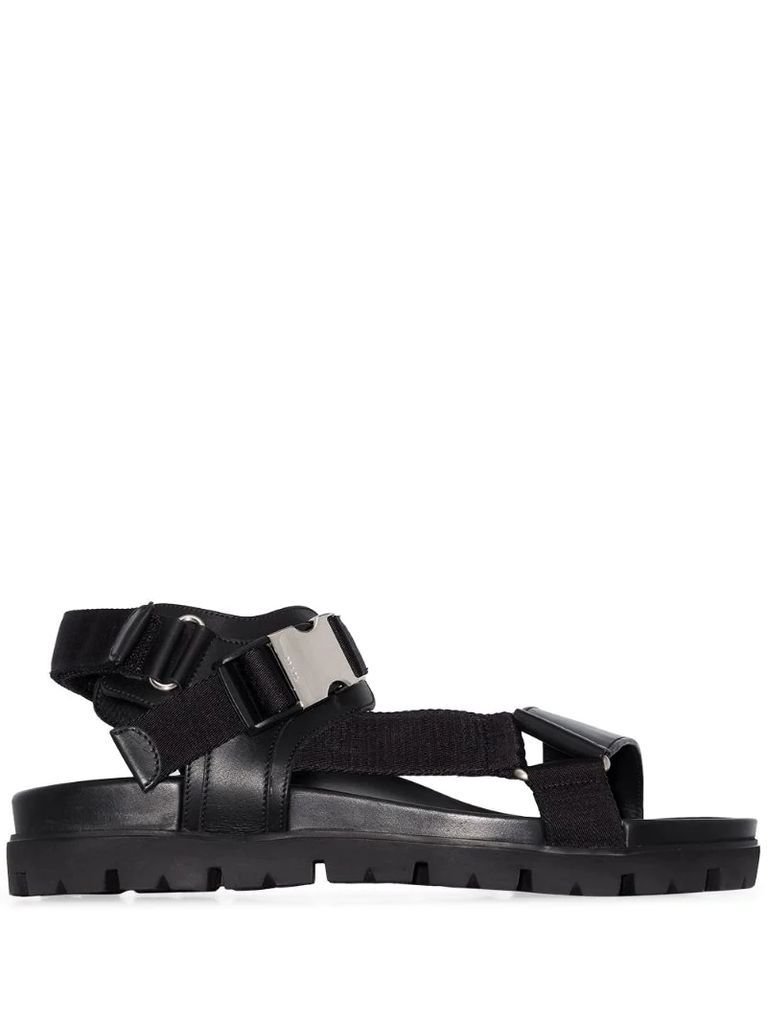 buckled strappy sandals