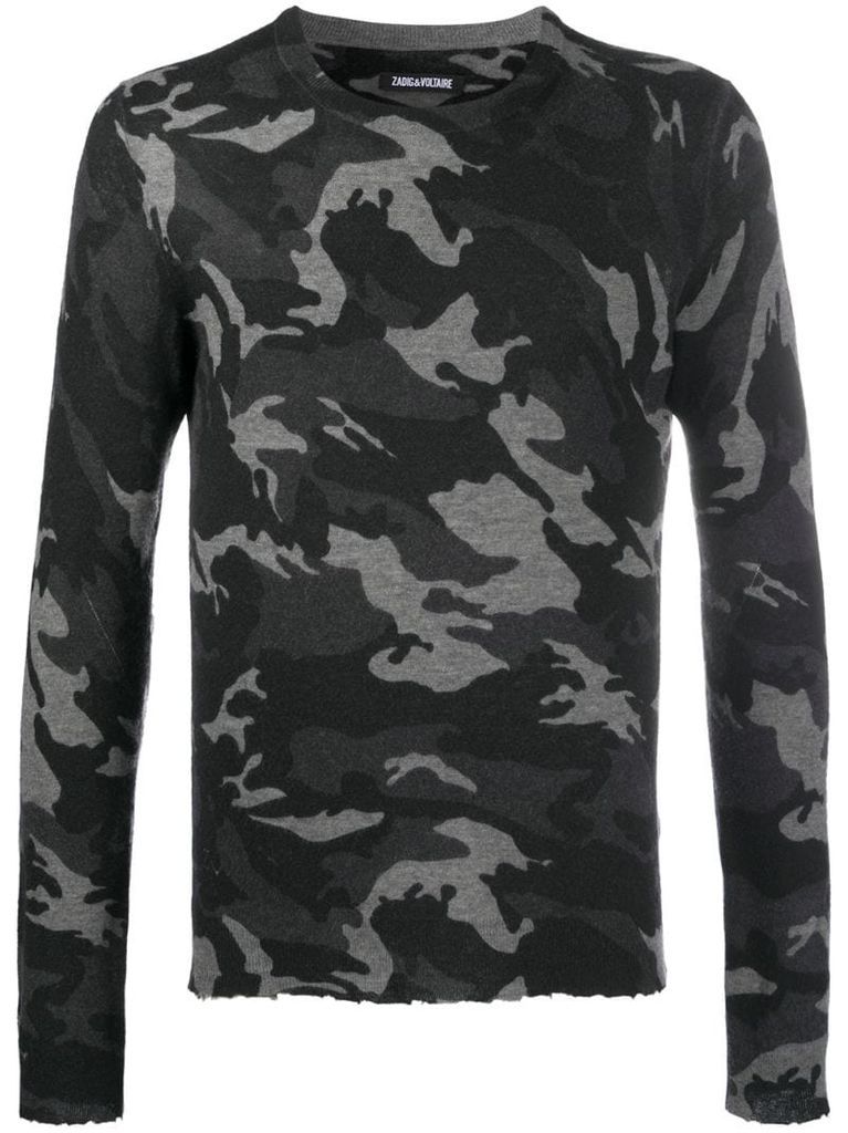 Kennedy camouflage-print sweater