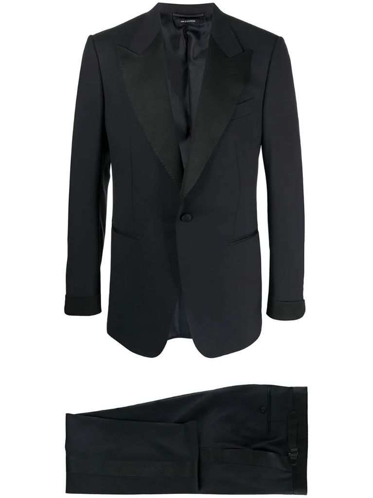 tonal panel two-piece suit
