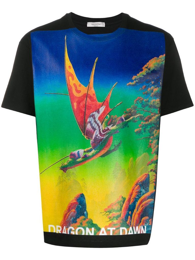 Dragon's Garden print T-shirt
