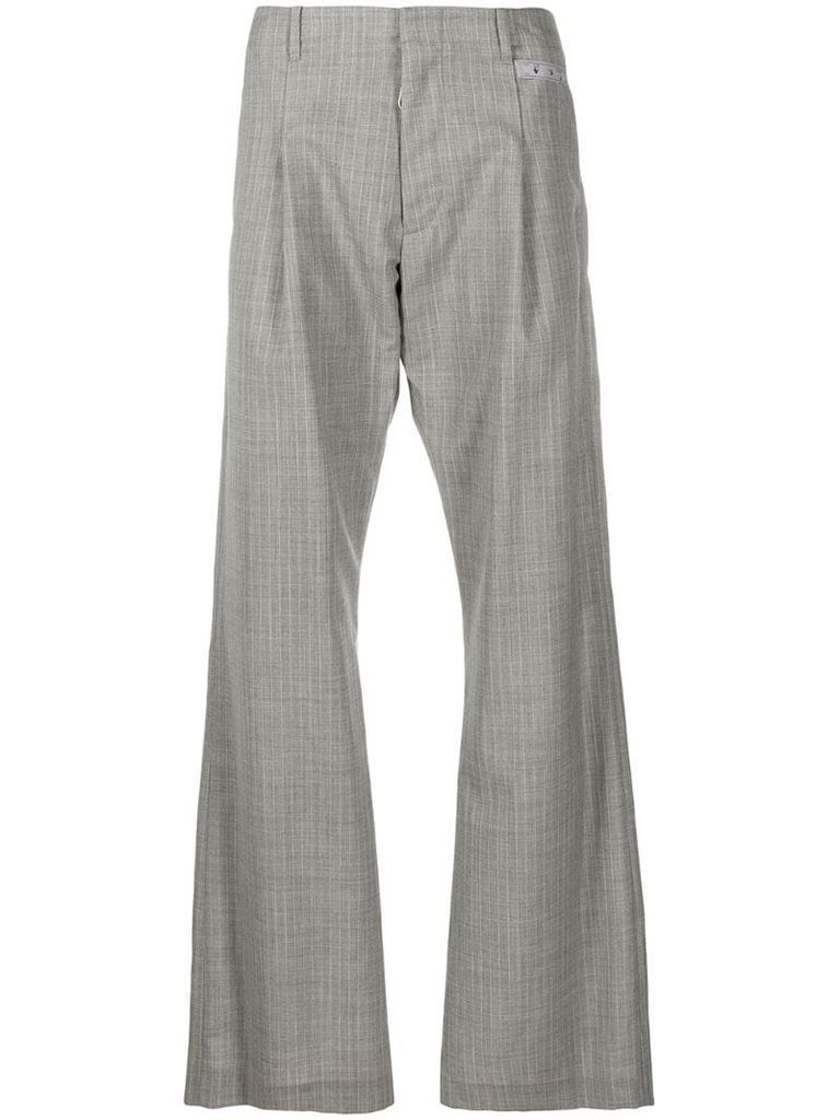 checked tailored trousers