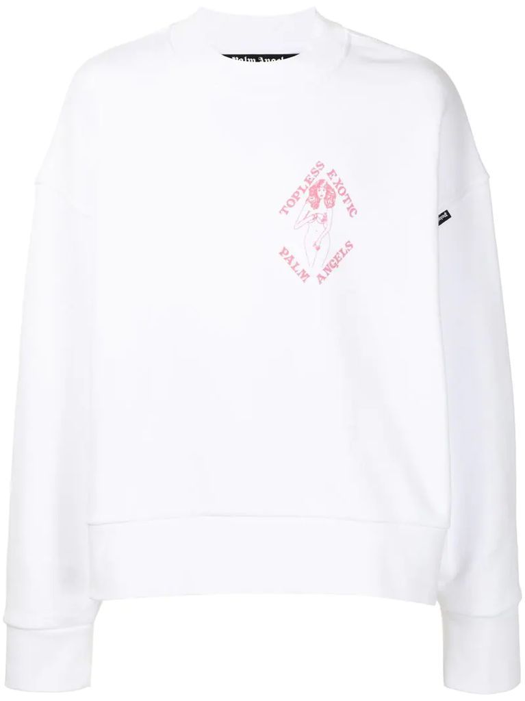 motif-print sweatshirt