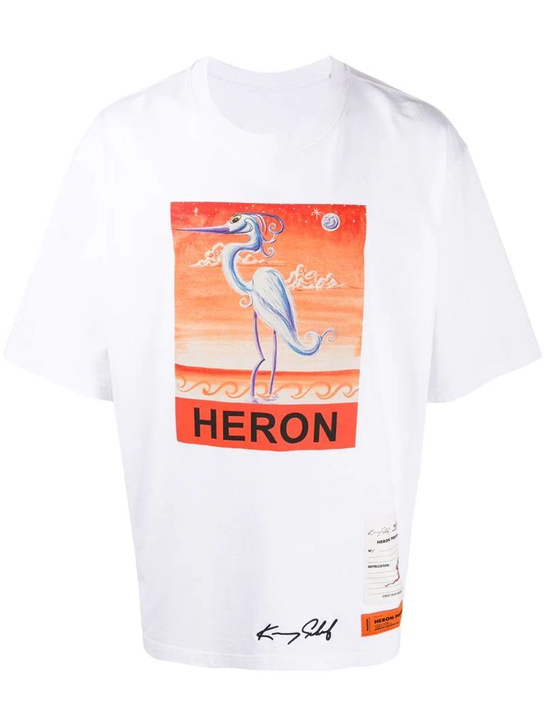 x Kenny Scharf heron print T-shirt