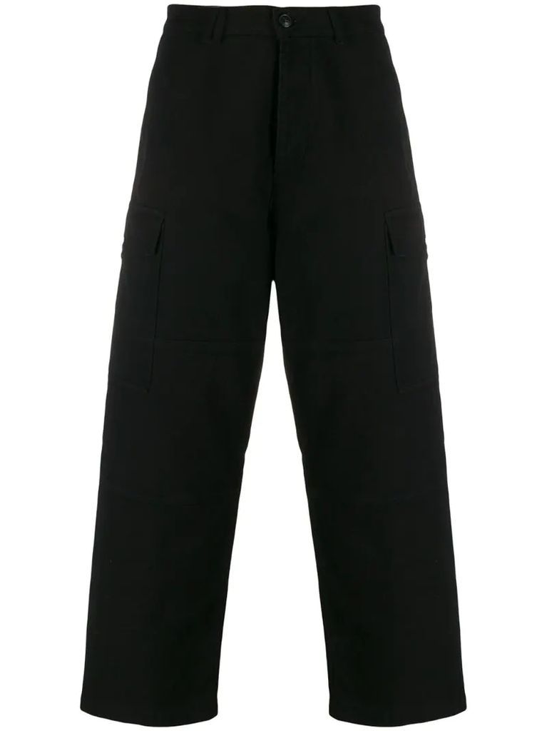 straight-fit cargo trousers