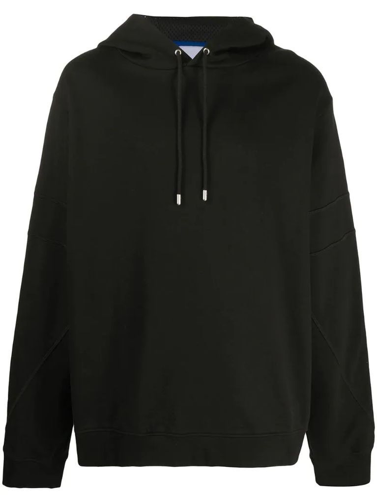 panelled hoodie