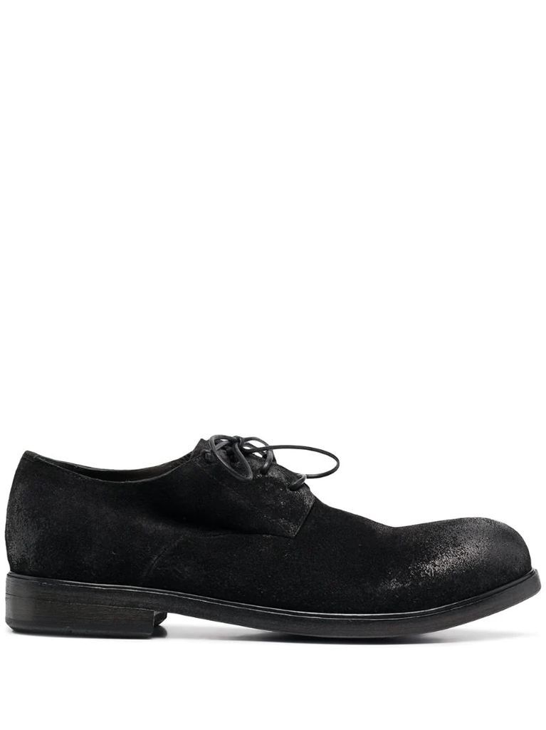 textured lace-up Derby shoes