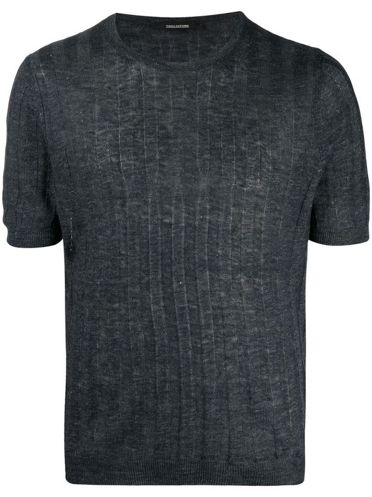 knitted linen T-shirt