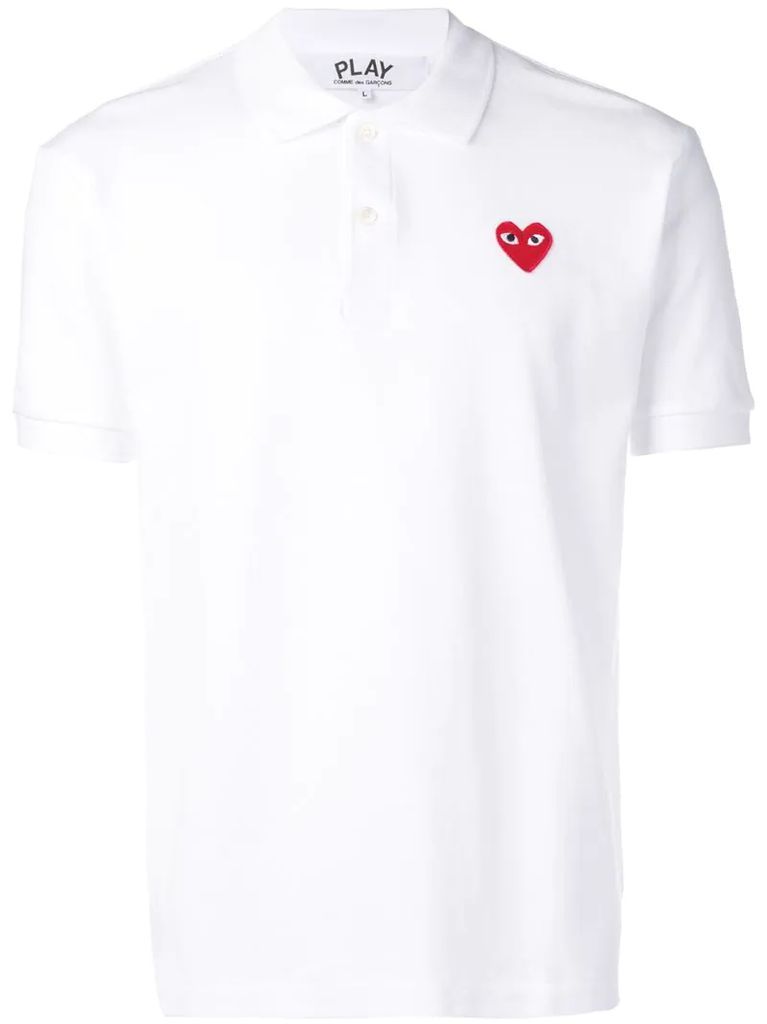 heart patch polo shirt