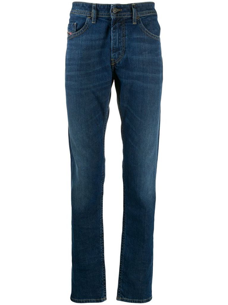 low rise straight leg jeans