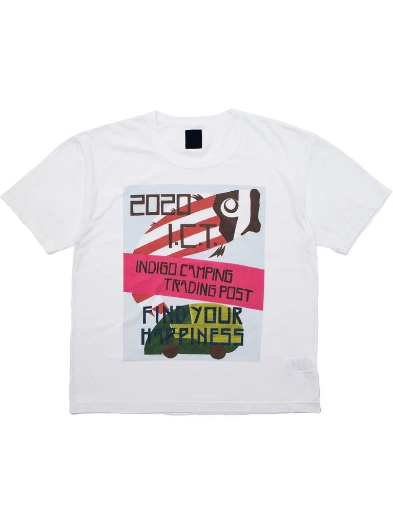 Jumbo slogan-print T-shirt