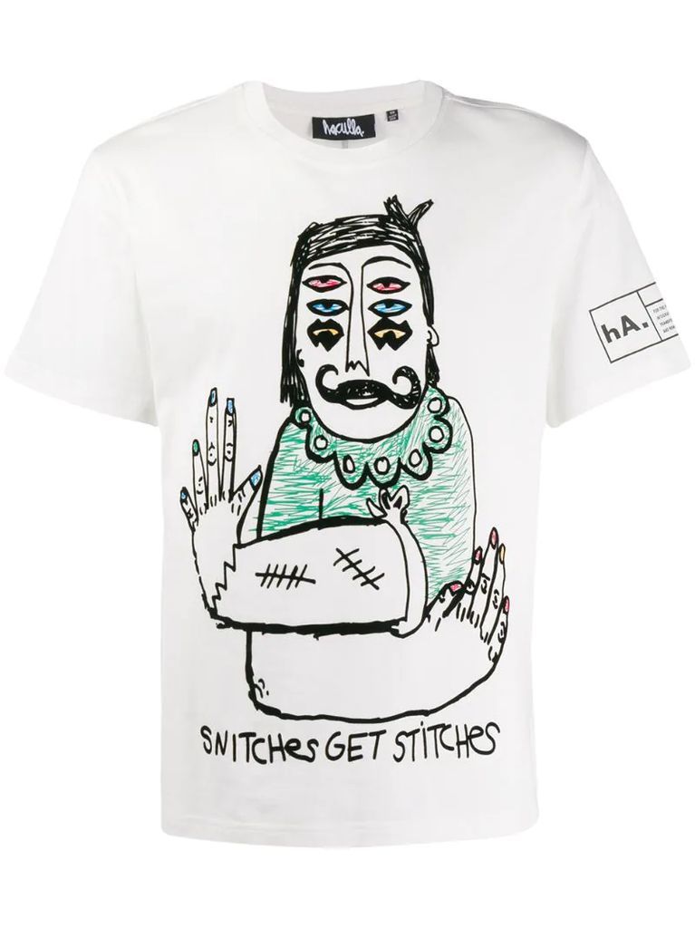 'Snitches Get Stitches' T-shirt