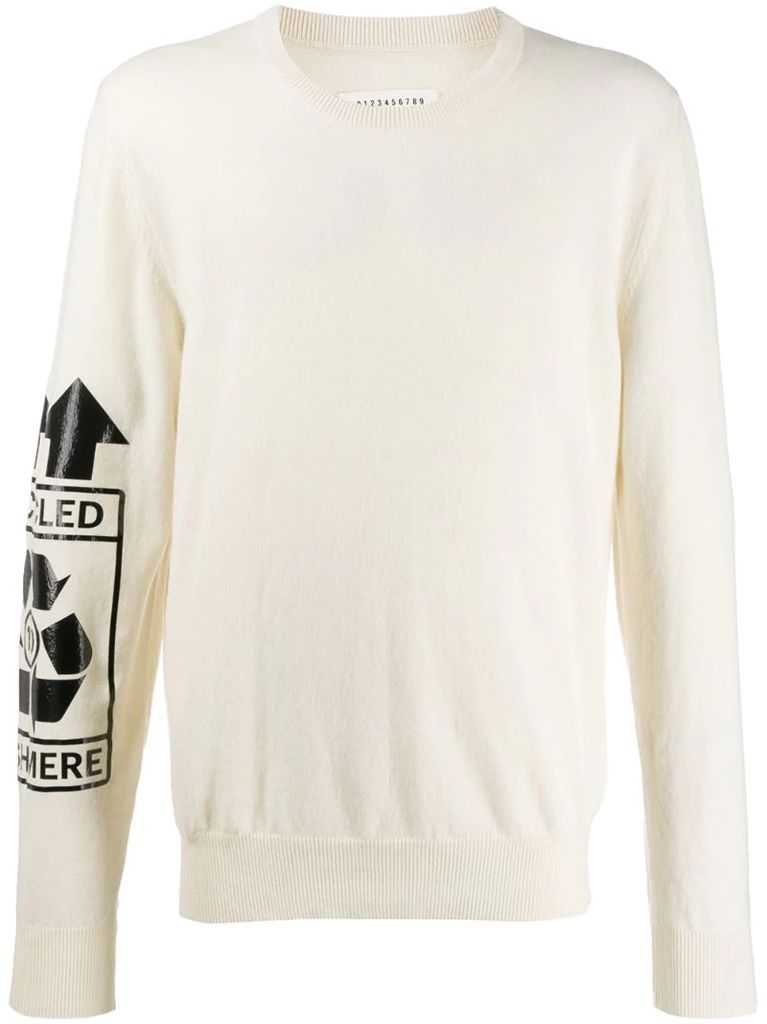 recycle logo sweatshirt