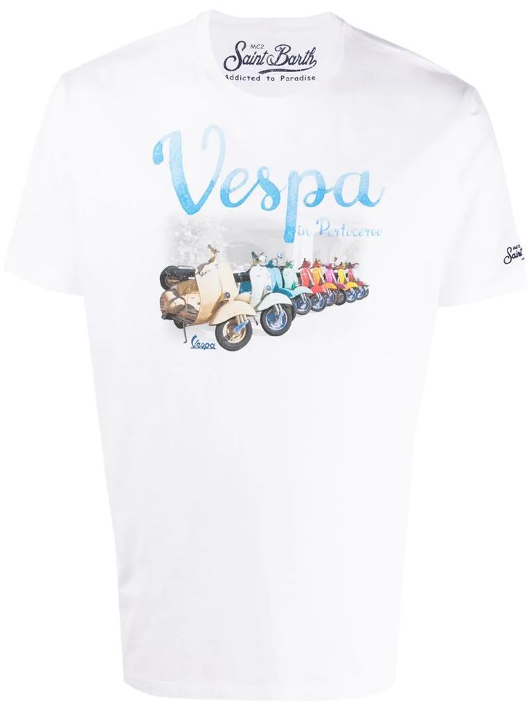 Vespa print T-shirt