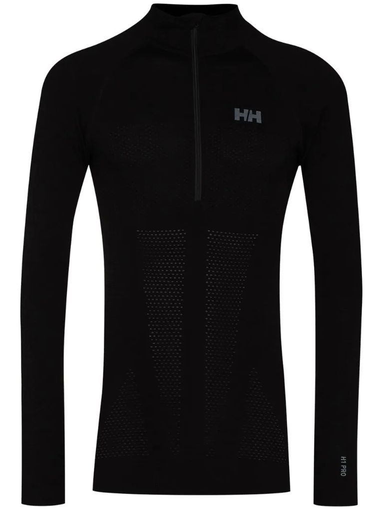 H1 Pro Lifa seamless half-zip sweatshirt