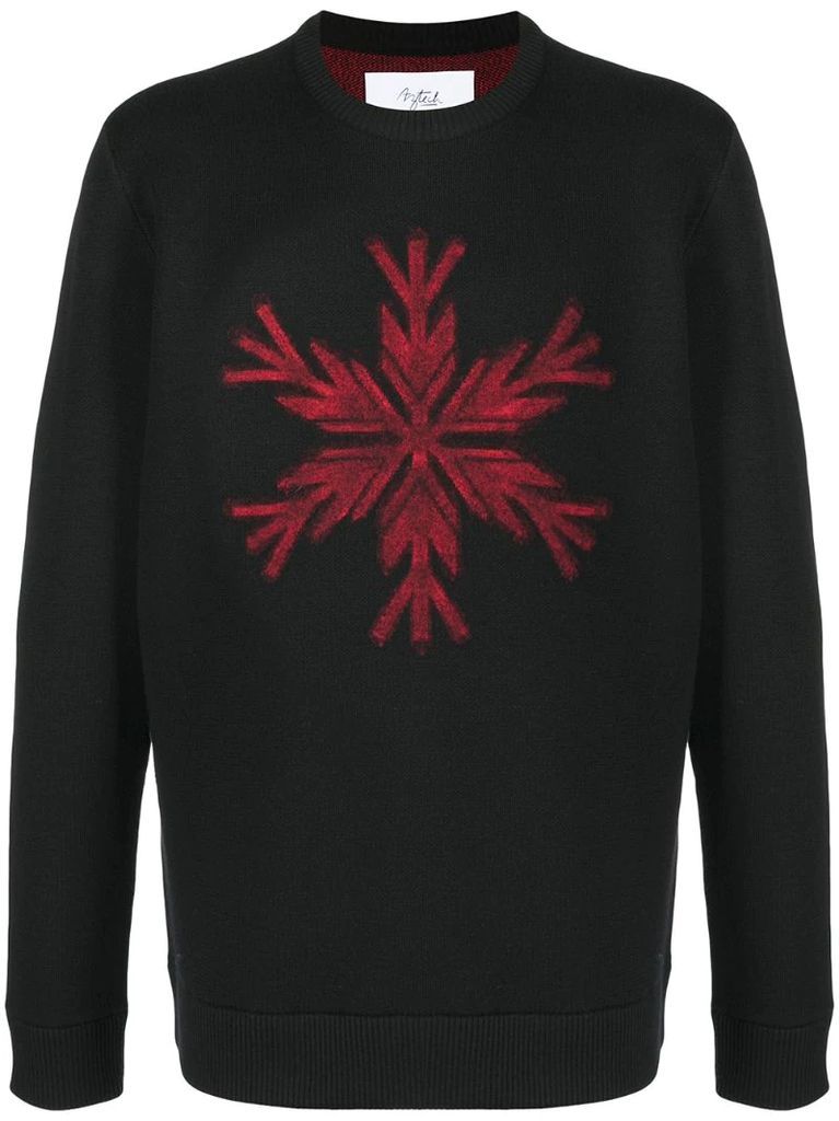 Snowflake knitted jumper