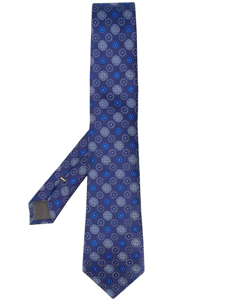 patterned suit tie