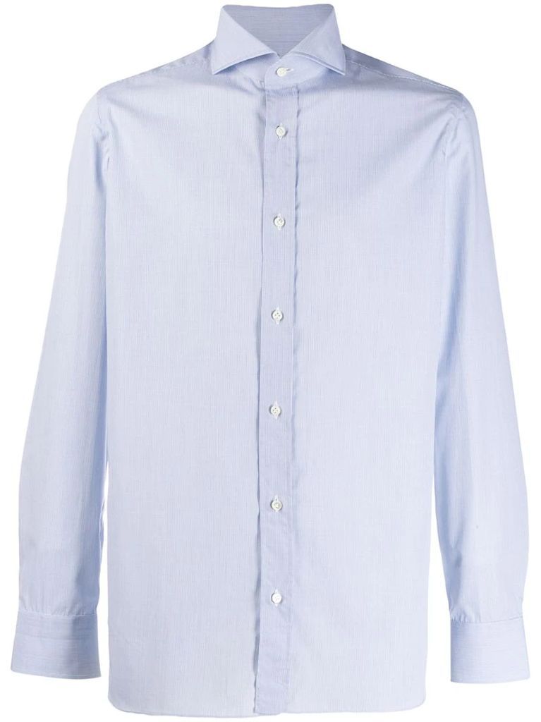 long-sleeve fitted shirt