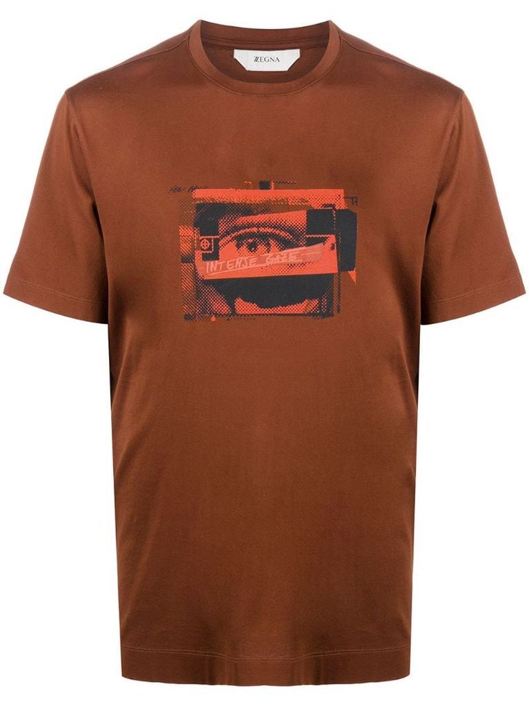 graphic print short-sleeved T-shirt
