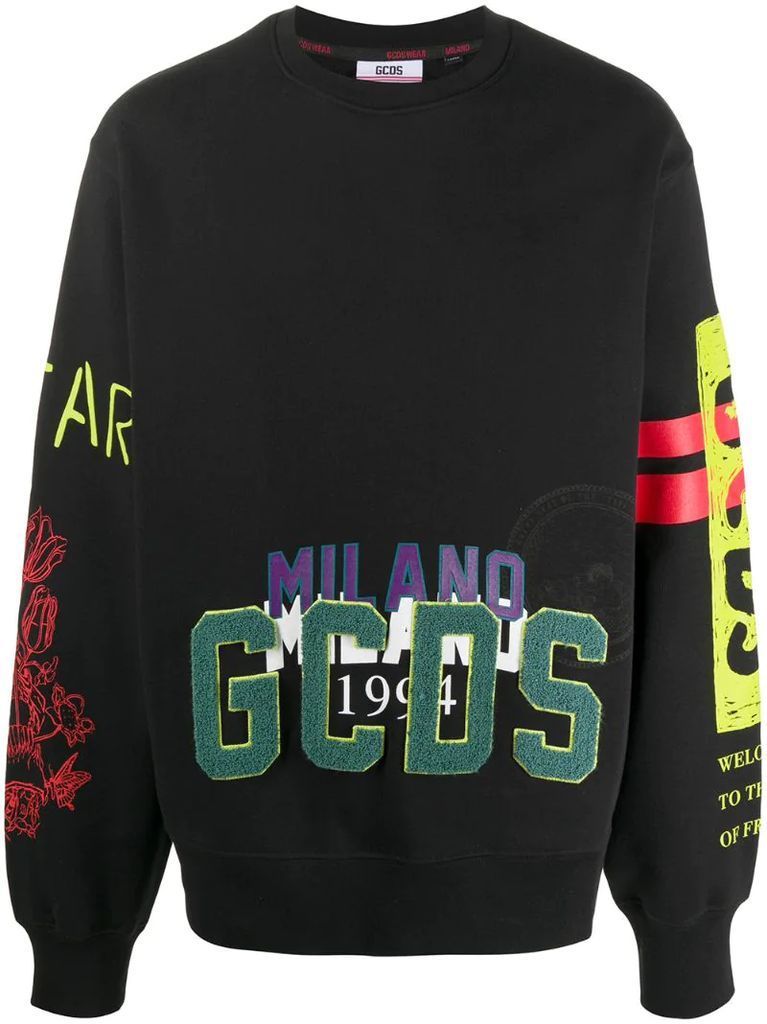 logo-appliqué sweatshirt
