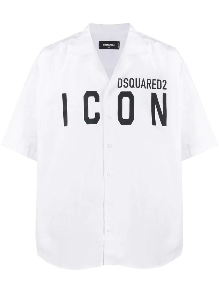 ICON logo bowling shirt