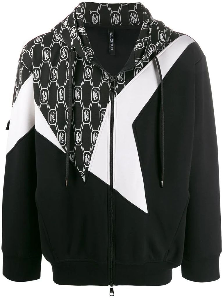 patchwork Bolt hoodie